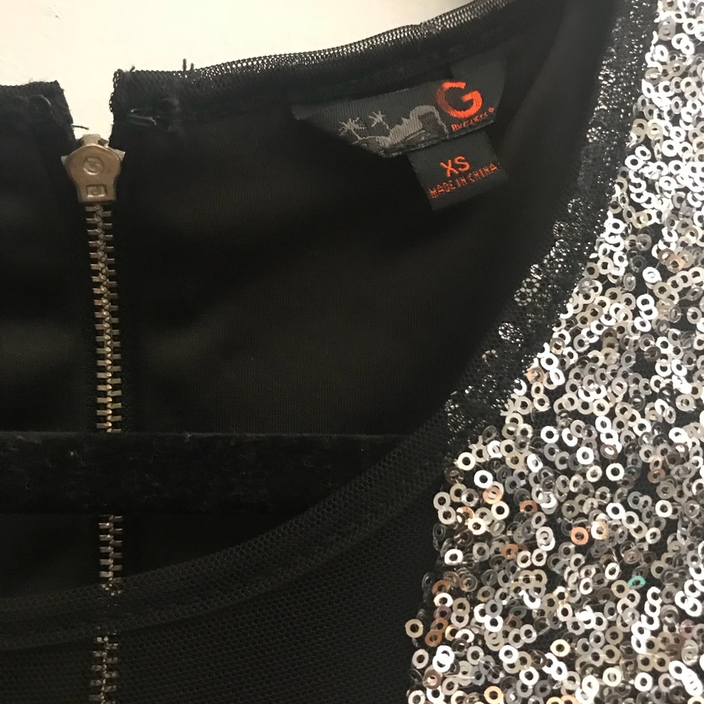 Dress- silver sequins. Short size 0